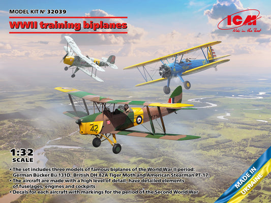 ICM 1/32 WWII Training Biplanes (3 Kit Boxing) #32039