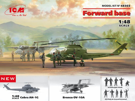 ICM 1/48 Forward Base (Cobra, Bronco, and Figures) #48303