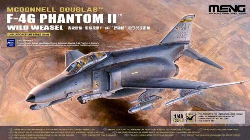 Meng 1/48 McDonnell Douglas F-4G Phantom II Wild Weasel #LS-015